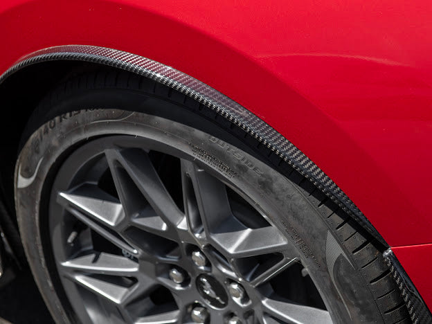 2024-UP FORD MUSTANG S650 | GT350R PERFORMANCE STYLE CARBON FIBER FENDER FLARES MUD FLAPS